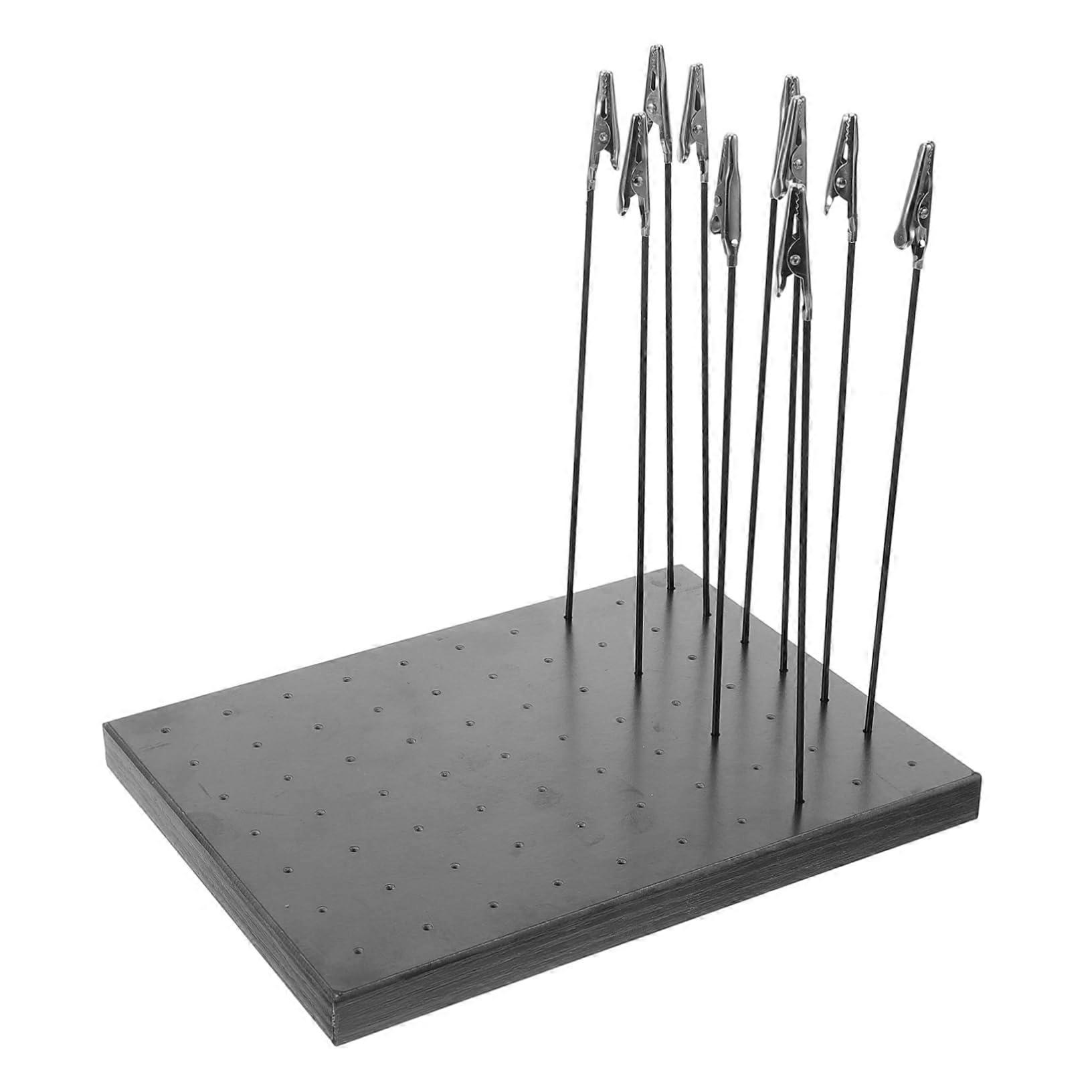 Model Paint Stand with Secure Alligator Clip Base for Airbrushing and Efficient Model Drying