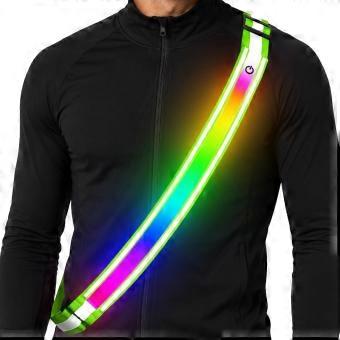 Reflective Belt Sash - 5 Lights Colors & 3 Light Modes