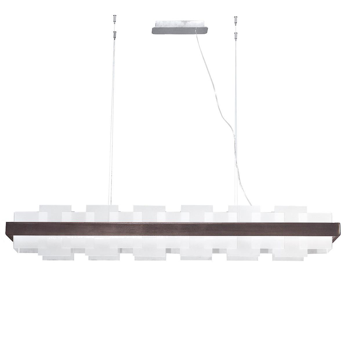 Rettangolo Led Straight Bar Pendant Ceiling Light Brunito Brushed