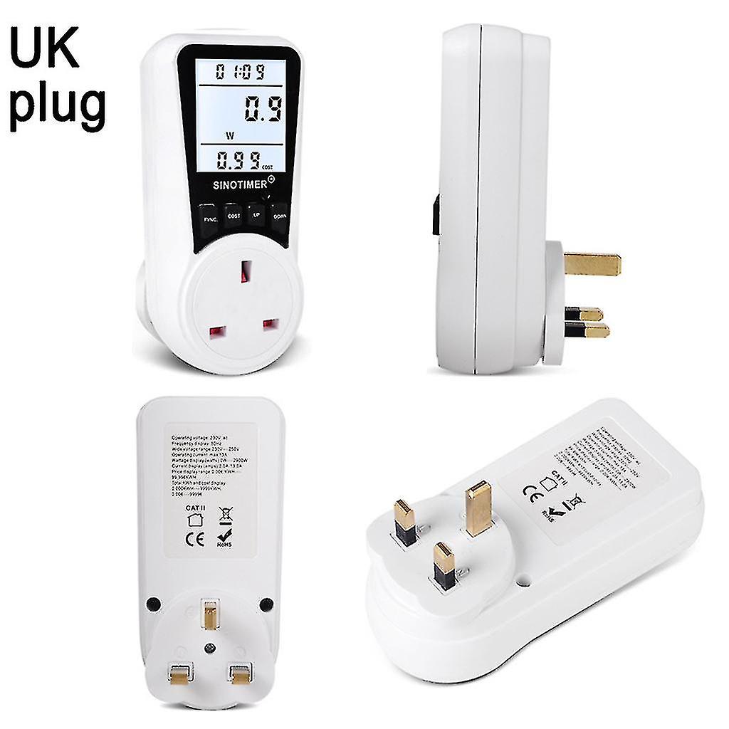 Energy Meter Eu Plug Socket Wattage Electricity Meter For Energy Saving Uk
