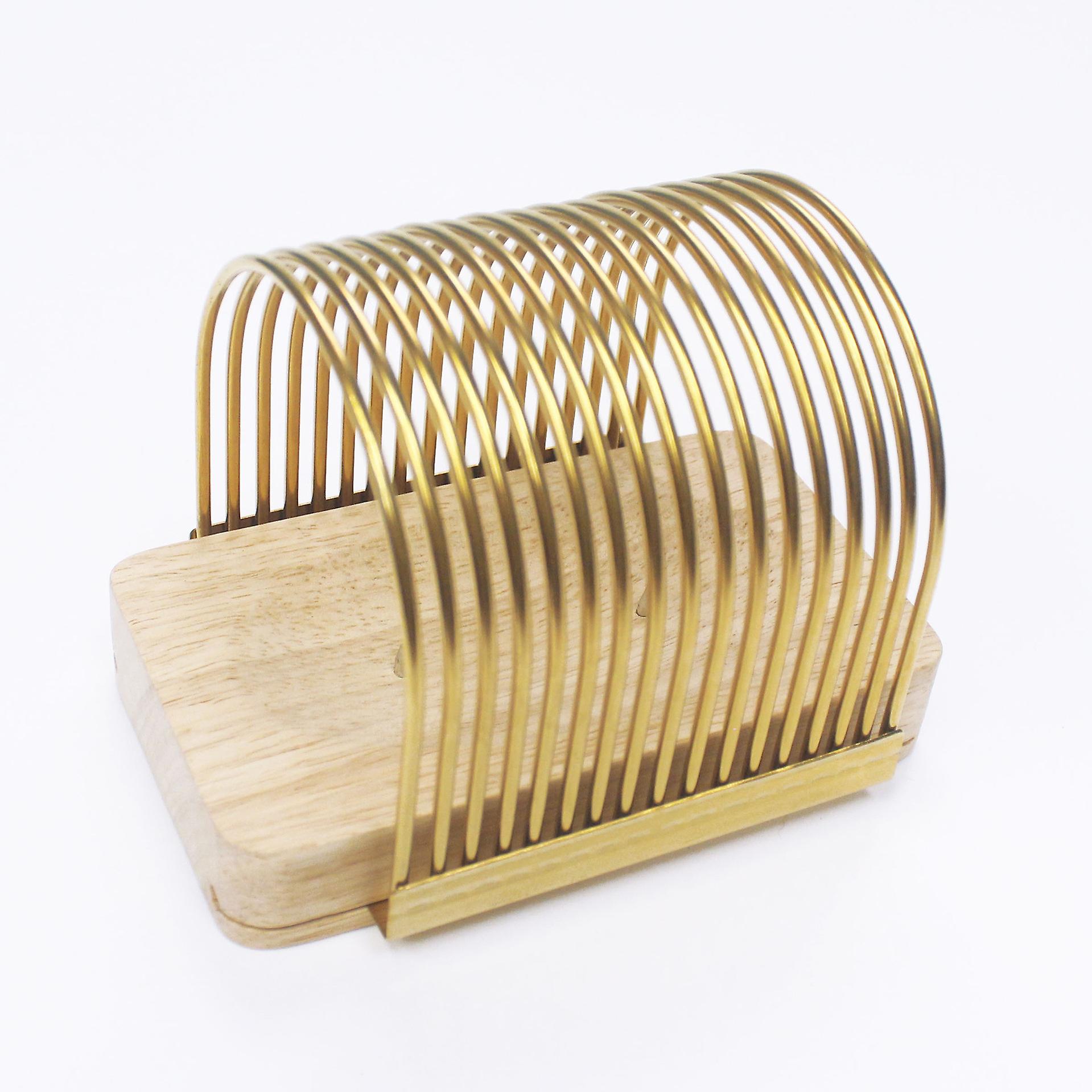 Practical Potato Slicing Rack With Wooden Base Durable For Grill Bake Bbq