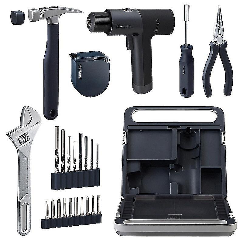 12v Electric Toolbox Rep Tool Set Hand Tool Kit For Home Inat Tool Plier Hamer