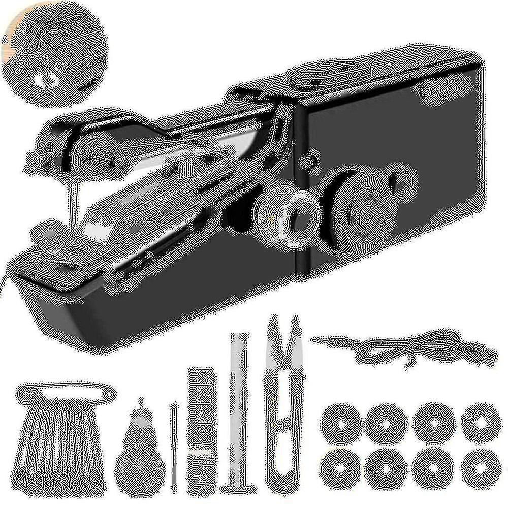 Mini Portable Handheld Sewing Machine Usb Electric Tailor Quick Stitch Household