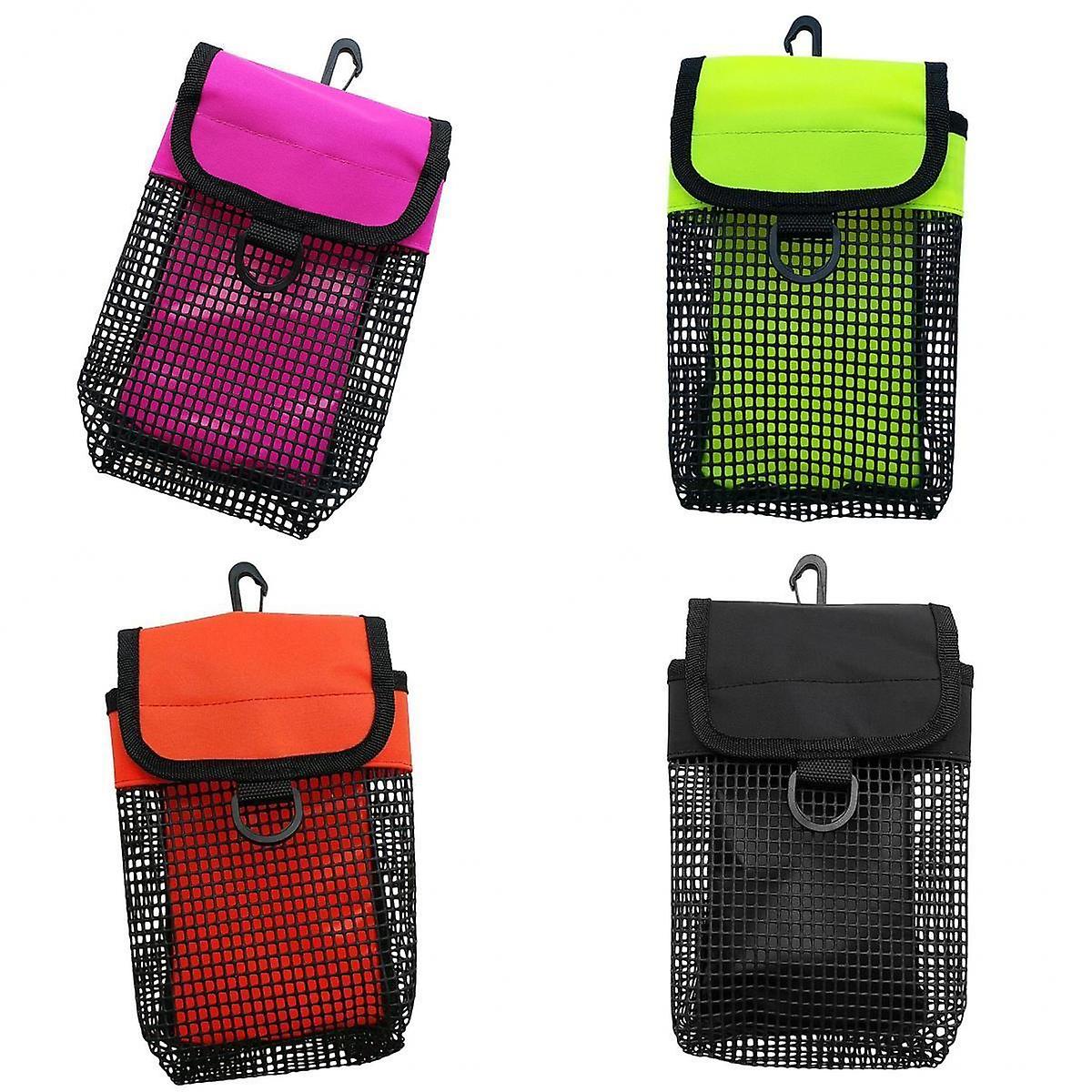 Set mit 4 Tauchrollen & SMB Safety Marker Bojenhalter Carry Mesh Taschen