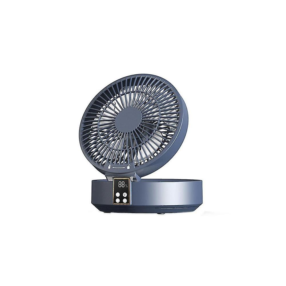 Remote Control Wireless Circulating Air Cooling Fan With Led Light Folding Electric Wall-mounted Fa