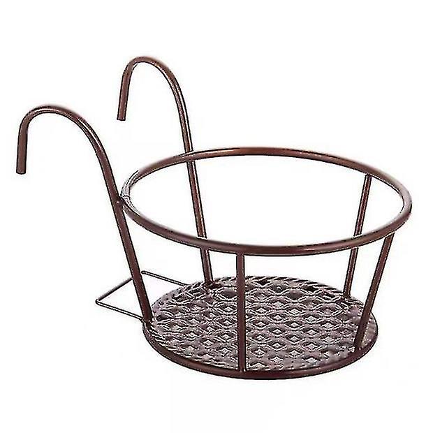 Hanging Railing Metal Baskets For Balcony Garden Yard