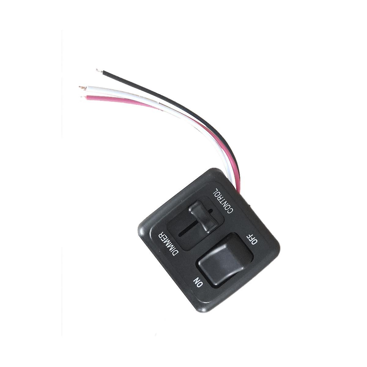 12 Volt DC Dimmer Switch for LED, Halogen, Incandescent - RV, Auto, Truck, Marine, and Strip Lighti