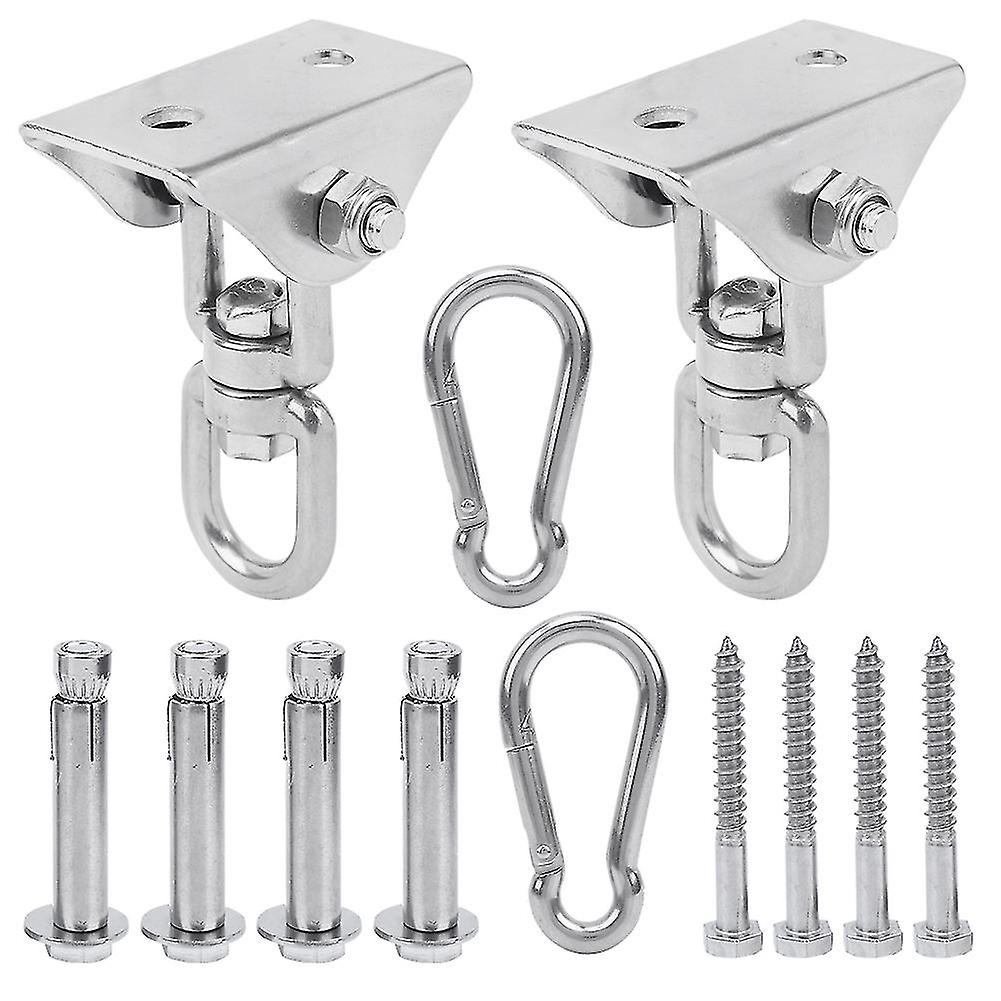 Heavy Duty 304 Stainless Steel Swing Hangers Swing Hanging Kit Locking Snap Hooks