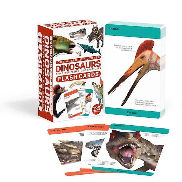 Our World In Pictures Dinosaurs And Other Prehistoric Creatures Flash Cards by DK Paperback Book