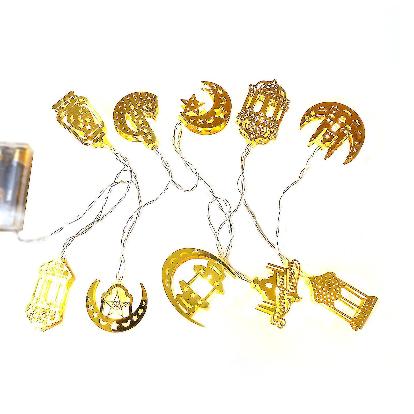 5ft 10led Eid Ramadan String Lights Shaped Lamp Warm Led Hanging Lights Led Decorative Lights For