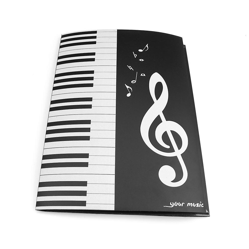 Black Sheet Music Folder A4 Size Storage Holder Binder