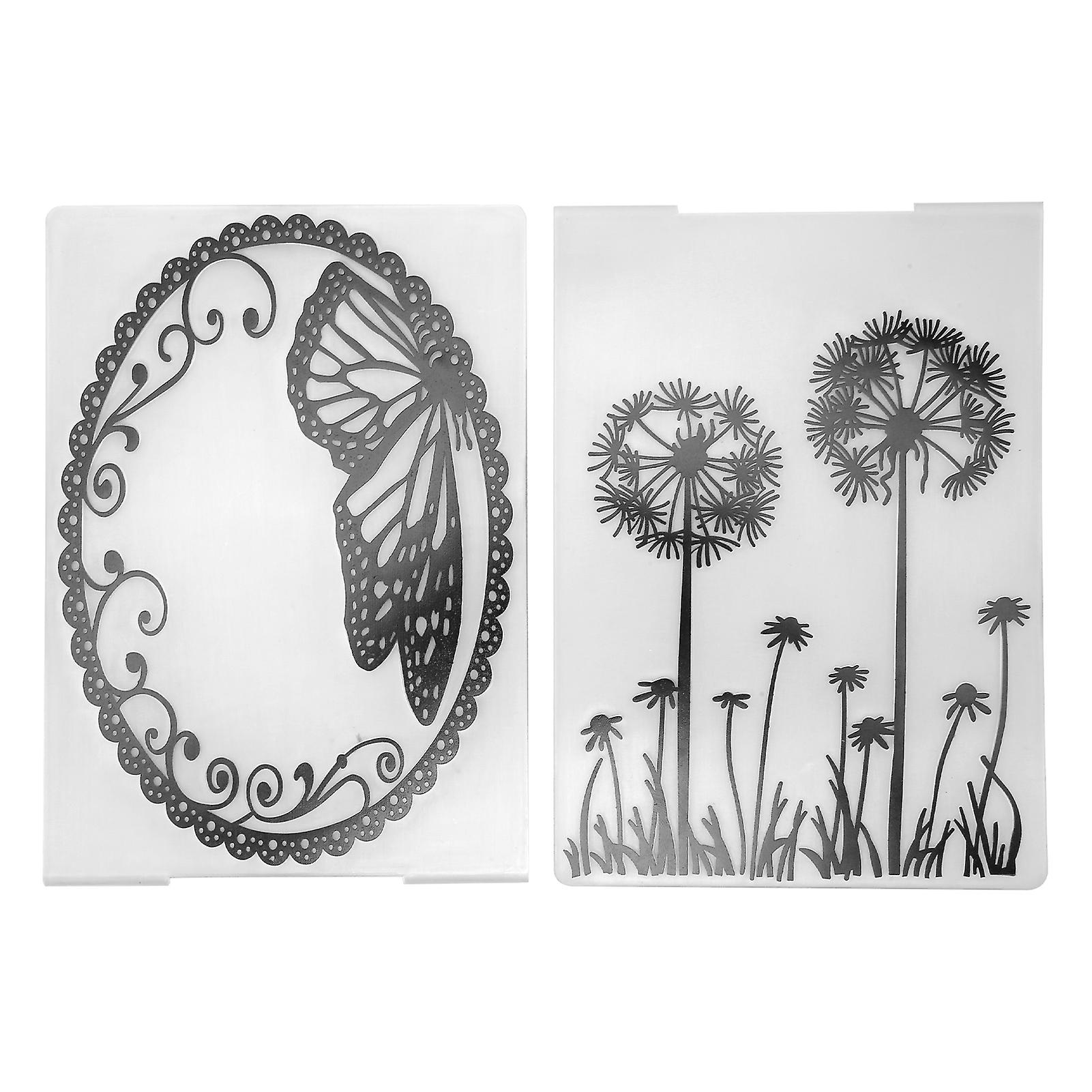 Personalizing Your Home Decor: Embossing Folder Stencil Set for Creative Wall Decor Projects (2Pcs)