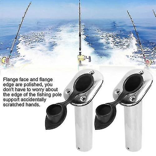 Boot Flush Mount Edelstahl Angelrutenhalter 2er Set, 30 Grad