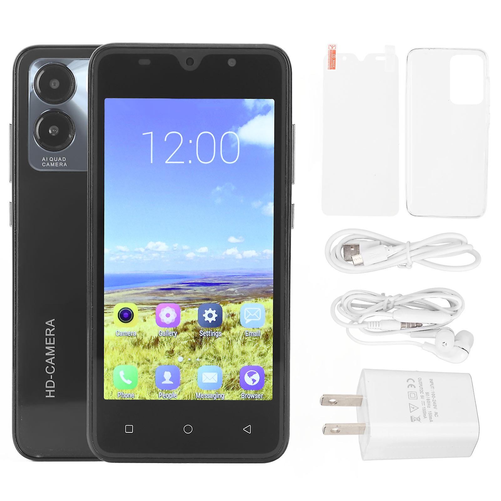 5.0" HD Slim Smartphone, Face Recognition, 2GB RAM, Dual SIM, Black US Plug, Android 6