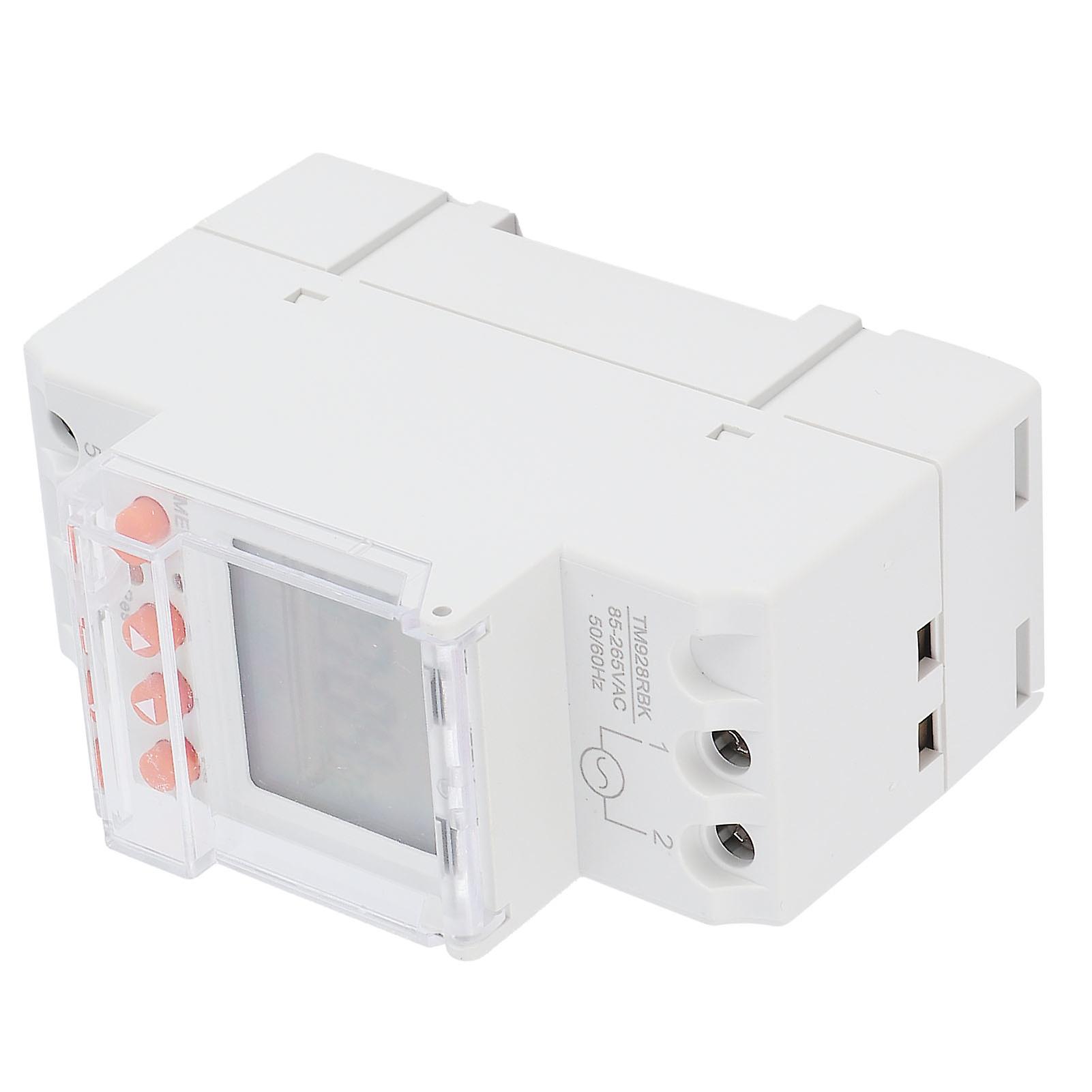 30A Analog Programmable Timer Switch with LCD Backlight for Smart Home Control