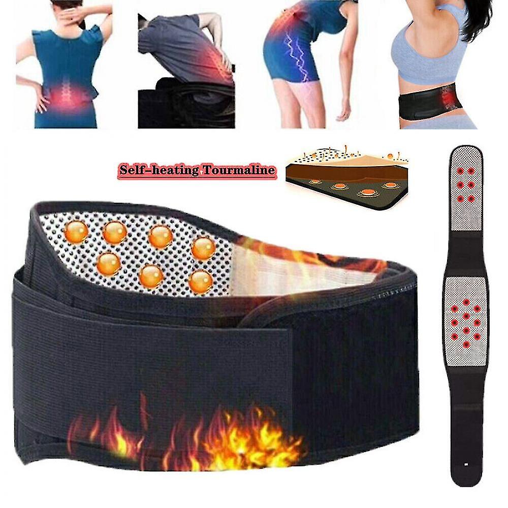 Lower Support Belt Lumbar Pain Herniated Disc Strain Sciatica Heating Brace