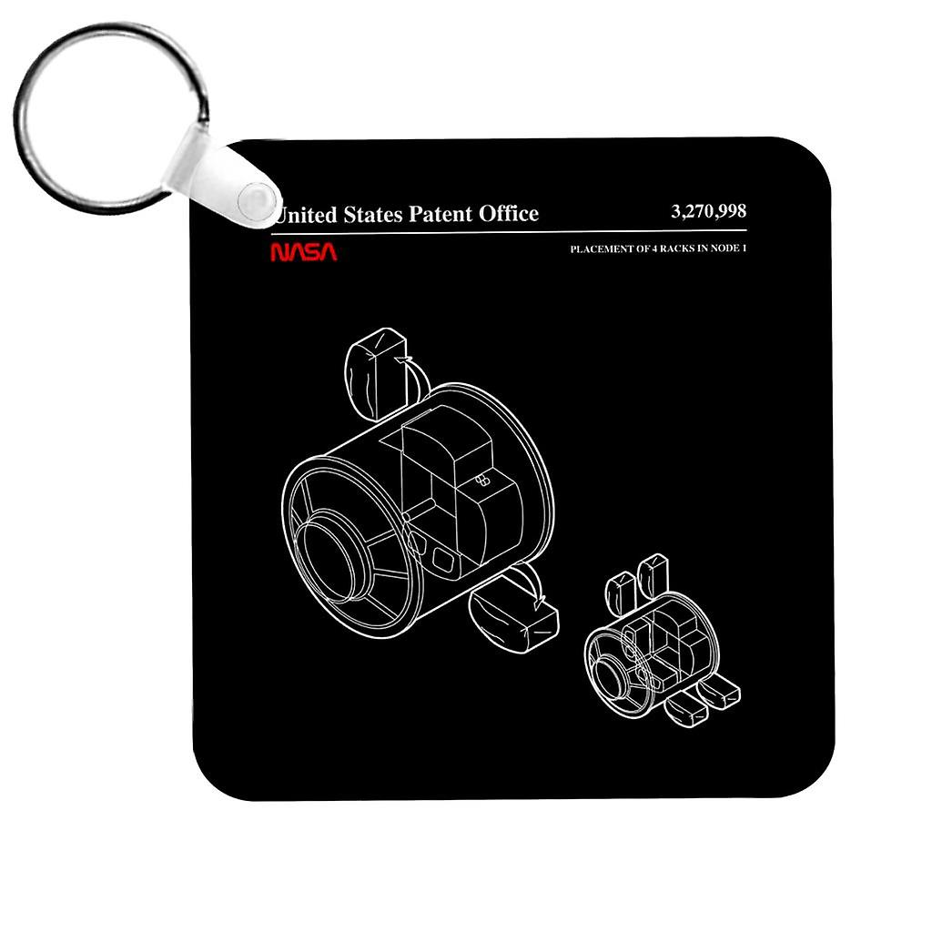 NASA Placement Of 4 Racks Node 1 Blueprint Keyring