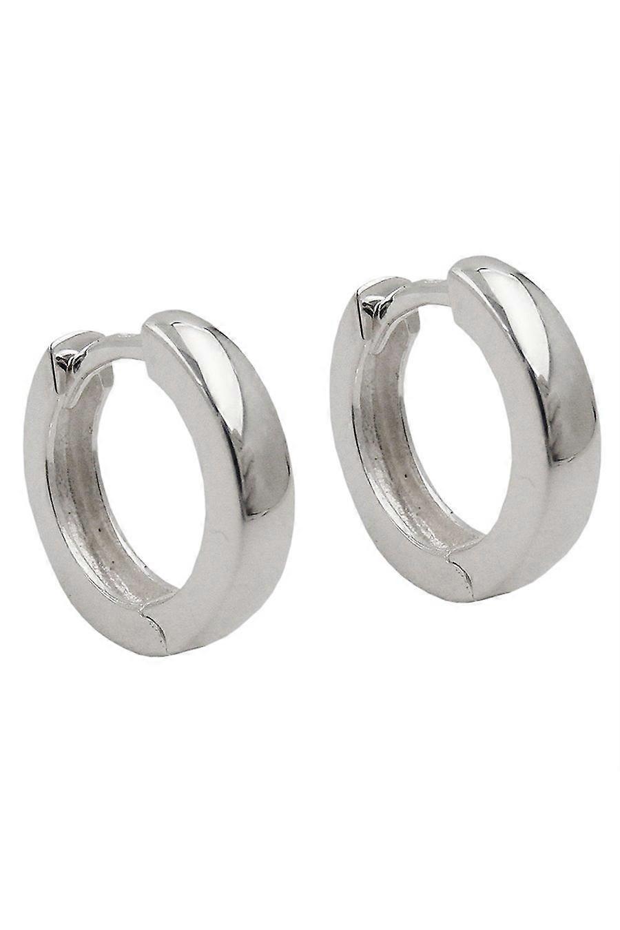 Hoop Earrings 12x3mm Silver 925 - Gl93624