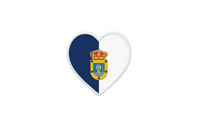 Patch badge ecusson prints thermocollant flag heart wes la palma