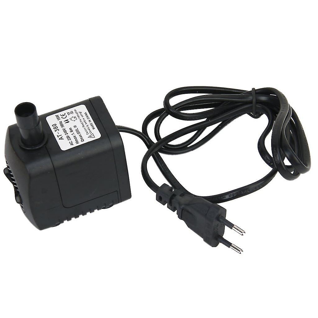 AC 220-240V 15W Tauchpumpe Wasserpumpe Springbrunnen Teich Pumpe Aquarium Eu Stecker Schwarz