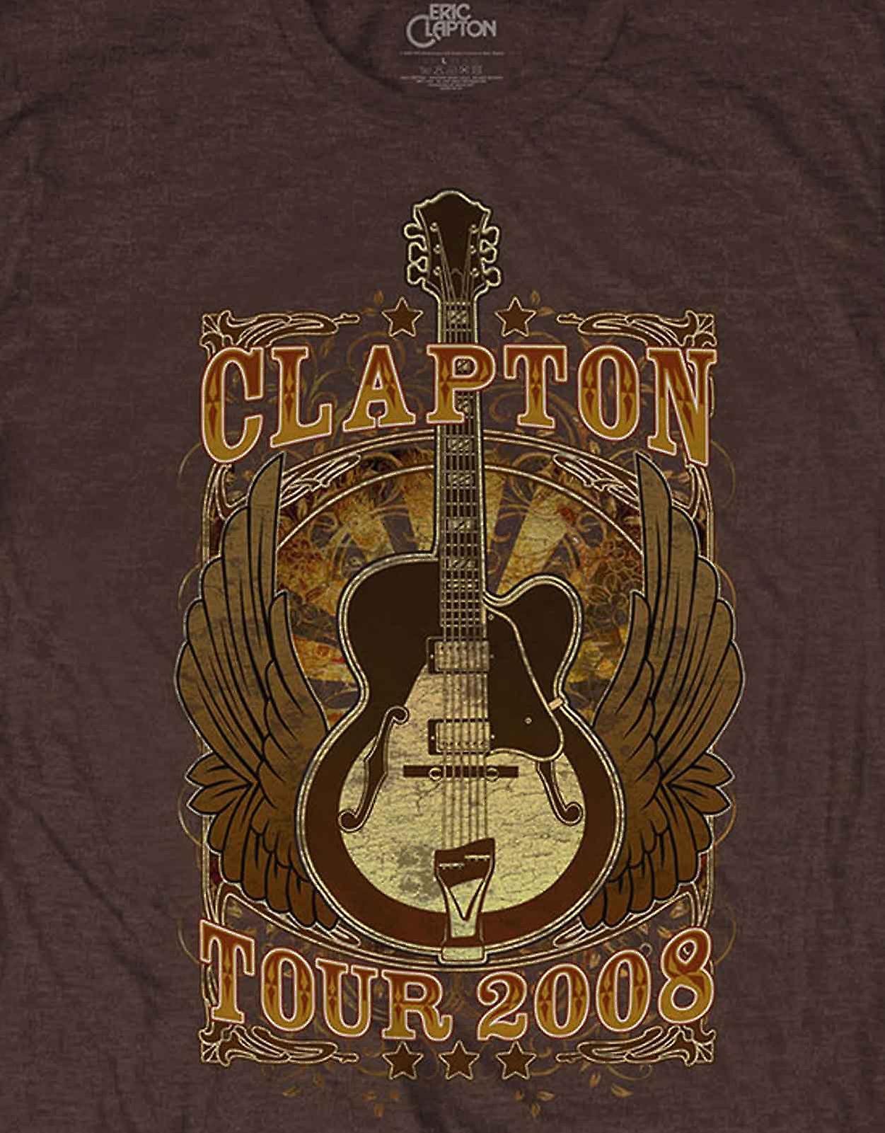 T-shirt Eric Clapton Tournée Moscou 2006 - Taille M, Couleur Rouge, Vintage En Très Bon état