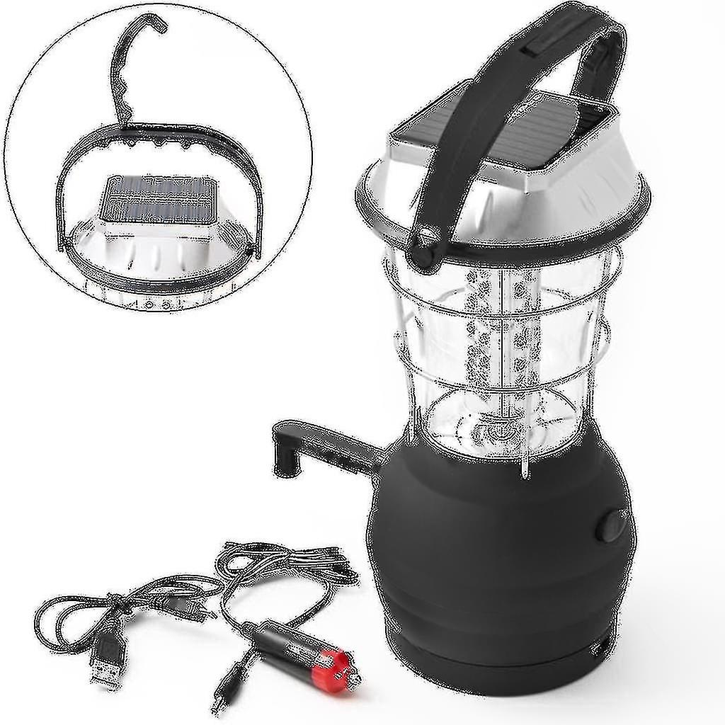 Solar Lantern, Hand Generator 36 Led Camping Lantern Emergency Light
