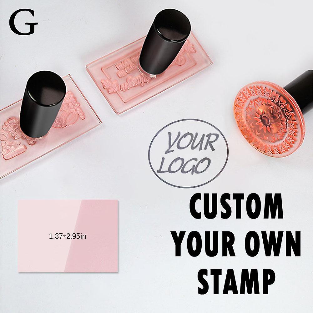 Customerized DIY Stamp Acrylic Seal Stamp Multi-Shapes （Texts & Patterns）