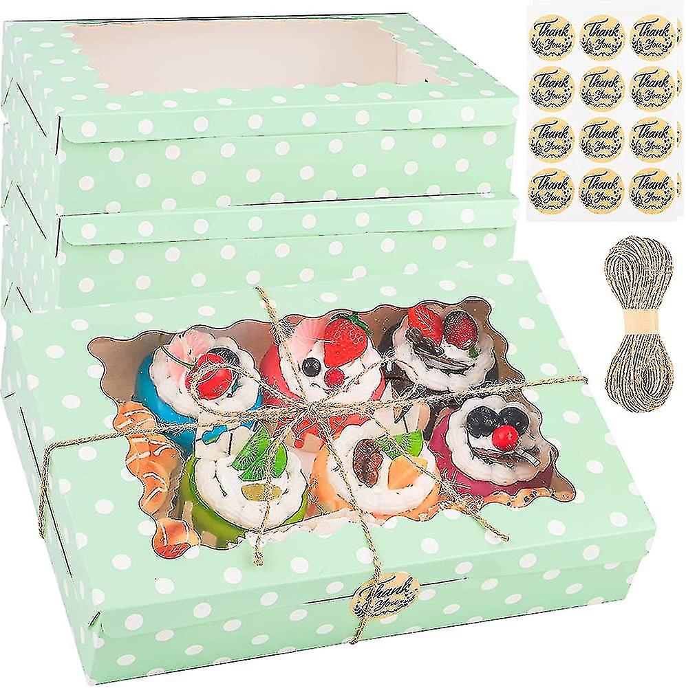15 Pack Pie Boxes Bakery Container Cookie Gift Boxes Paper Cake Box Bakery Boxes Gift