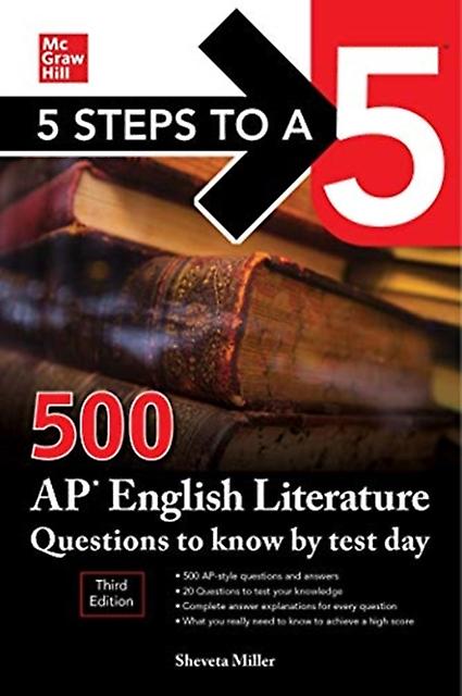 5 Steps To A 5 500 Ap English Literature Questions To Know By Test Day Third Edi by Shveta Verma Miller Paperback