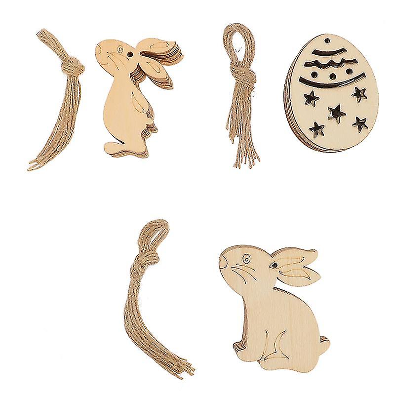 30pcs Easter Unfinished Ornaments