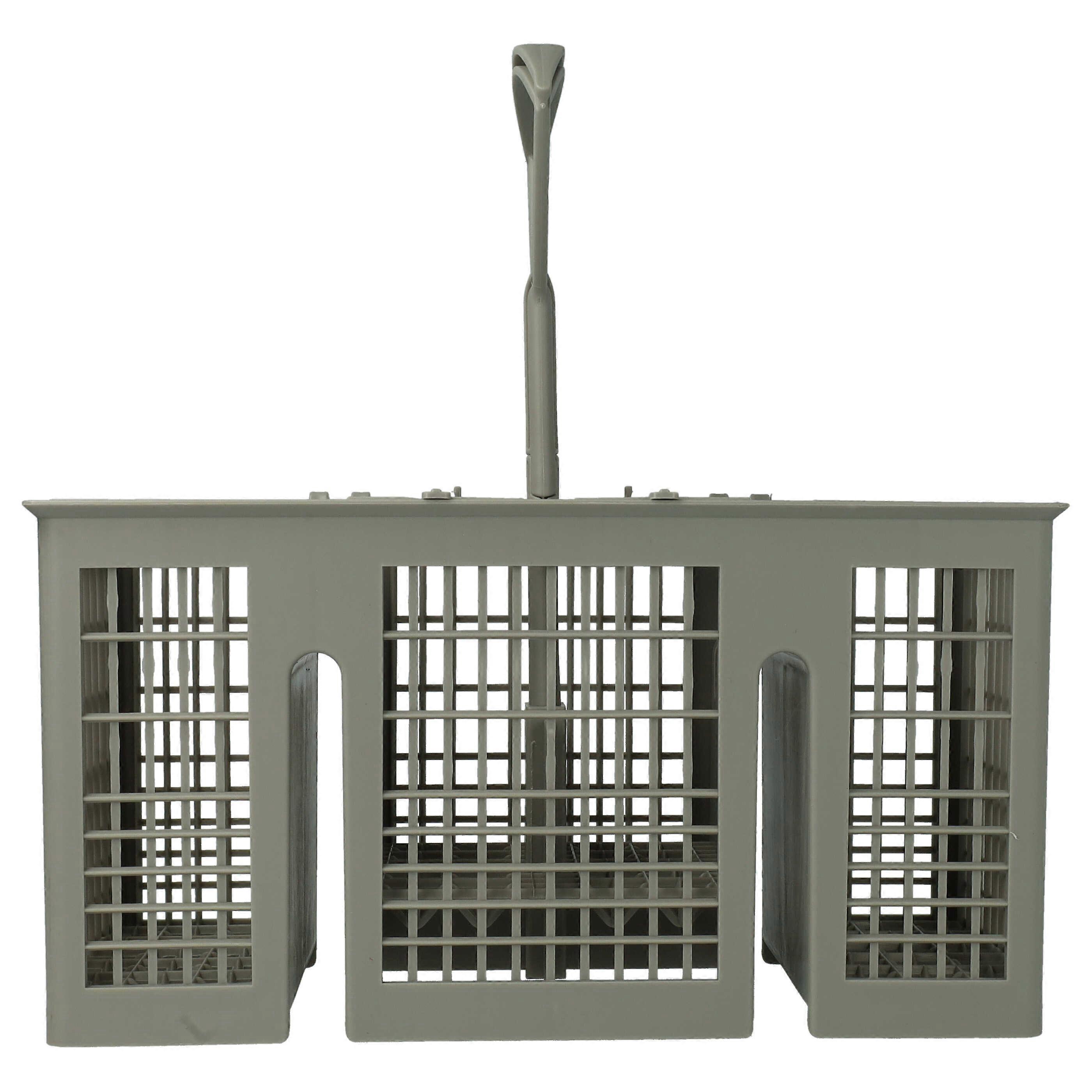 Panier à couverts vhbw compatible avec les lave-vaisselle Bosch SRS46A22/26, SRS46A22/28, SRS45T18II/15, SRS46A22/29, SRS4702II/05 - avec poignée, 6 compartiments