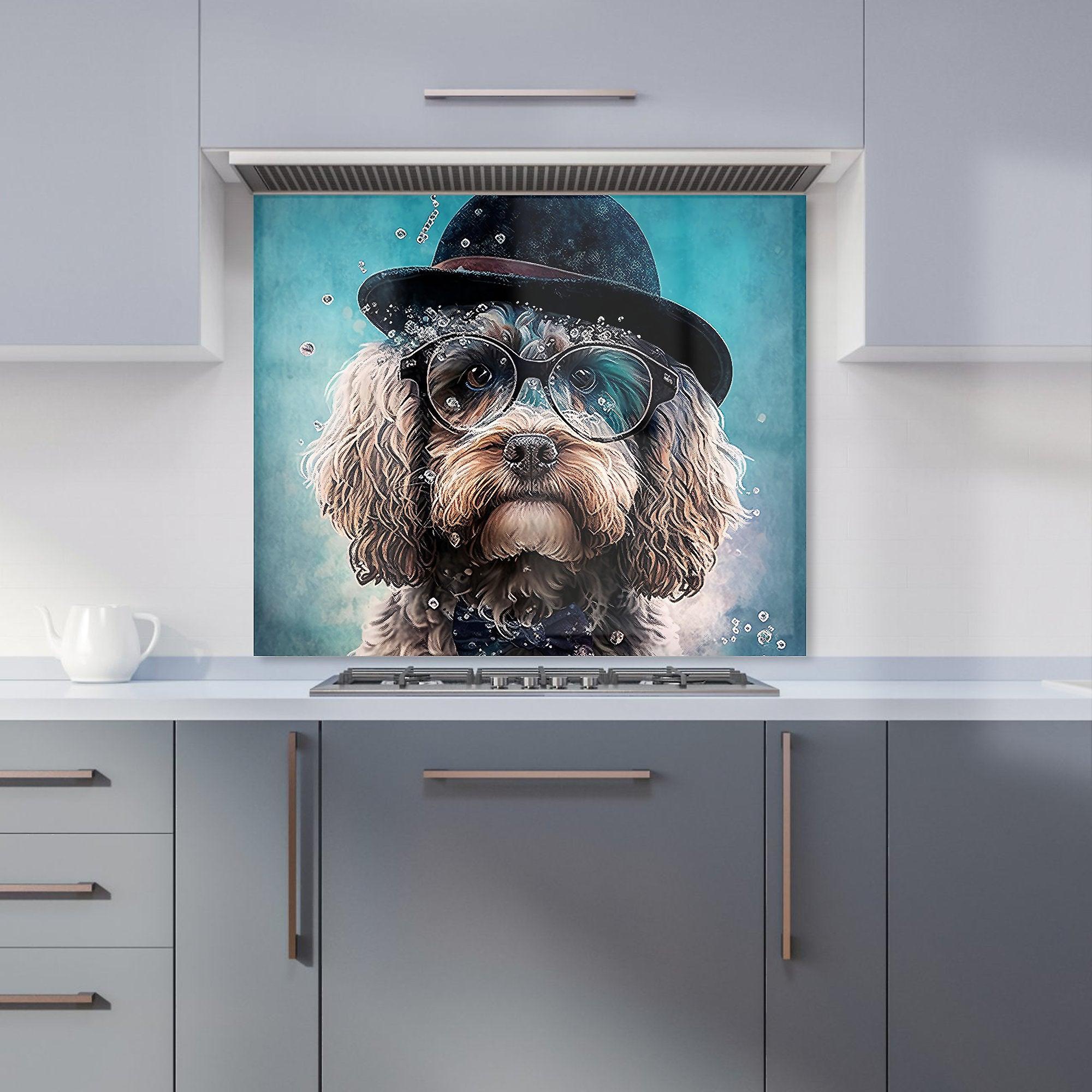 Cockapoo Dog Splashart Kitchen Splashback
