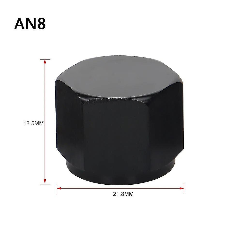AN6 AN8 AN10 Adapter Female Flare Cap Nut Pipe Hex Nut Head Port Plugs End Cap Hose Adapter~4318