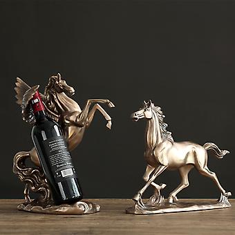 Harz-Pferdefigur Mit Geflochtener Mähne – Symbolisiert Erfolg & Ist Perfekt Für Büro, Wohnzimmer Oder Als Geschenk