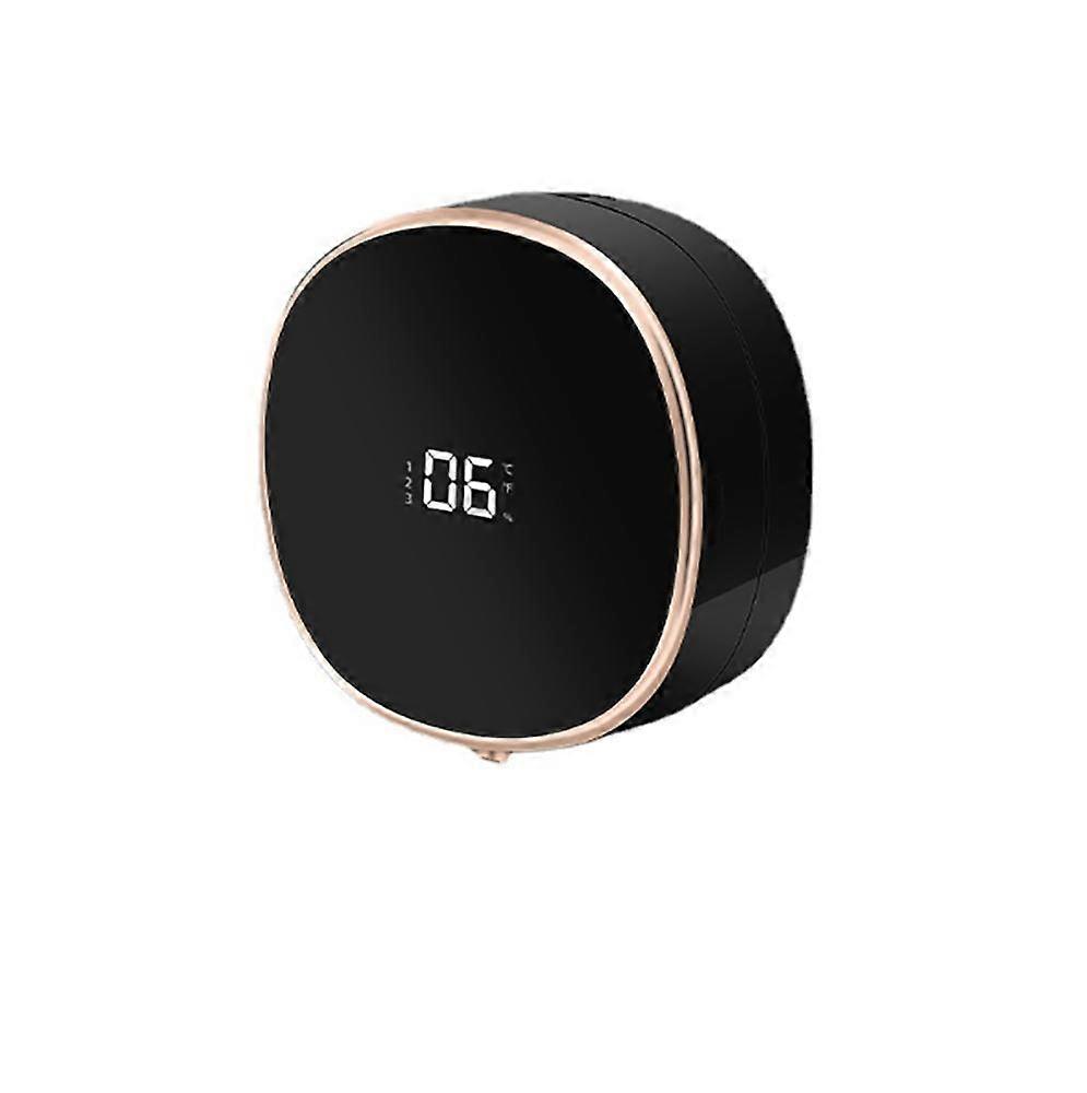 Touchless Motion Sensor Wall Mounted Automatic Foam Soap Dispenser for Hotel Bathroom (Black)