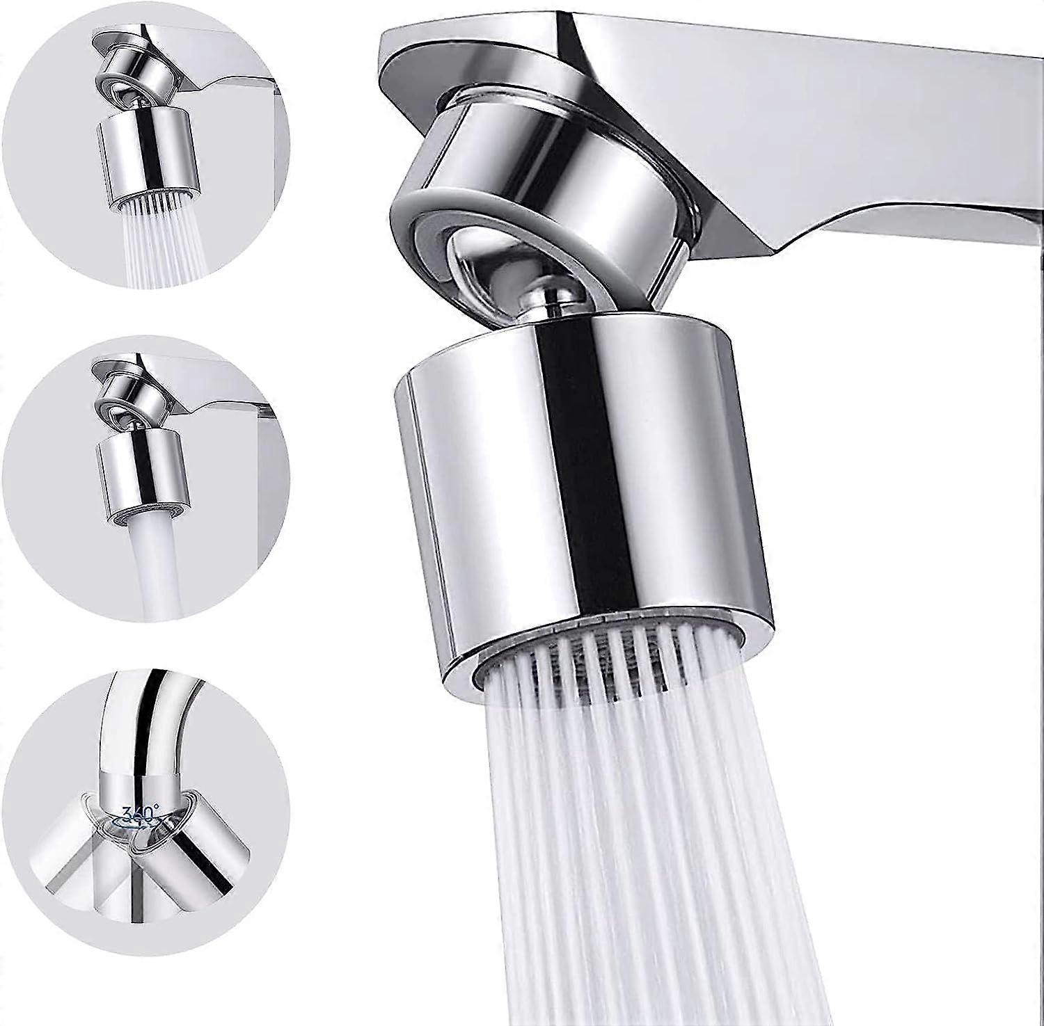 360 Swivel Dual Function Faucet Aerator, M22/M24 Water Saving Faucet Aerator, Filter Faucet Extension, Multifunctional Adjustable Kitchen Faucet Nozz