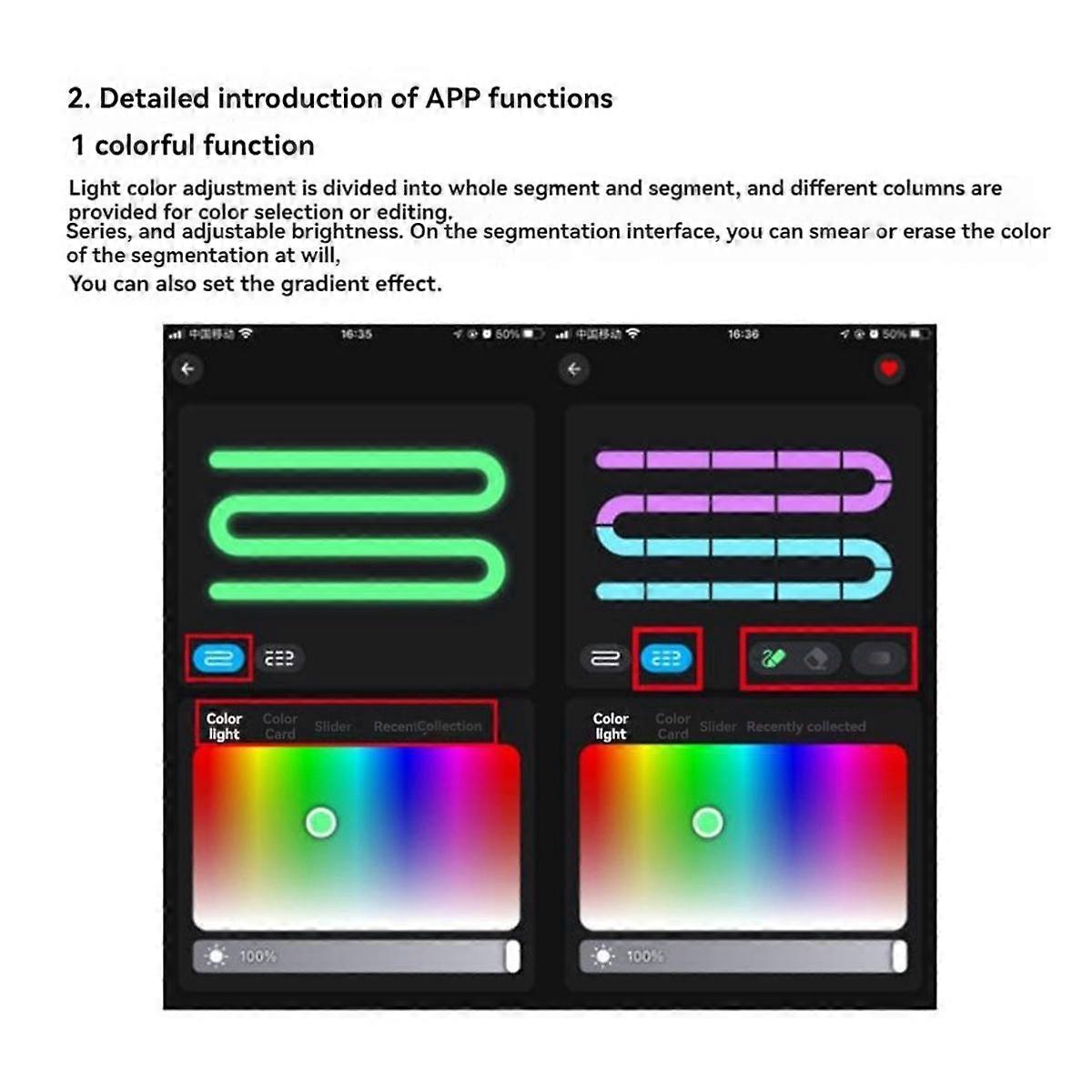 LED Controller 44 Keys Bluetooth Voice-Activated Intelligent Dimming Color Temperature Strip Light Controller B