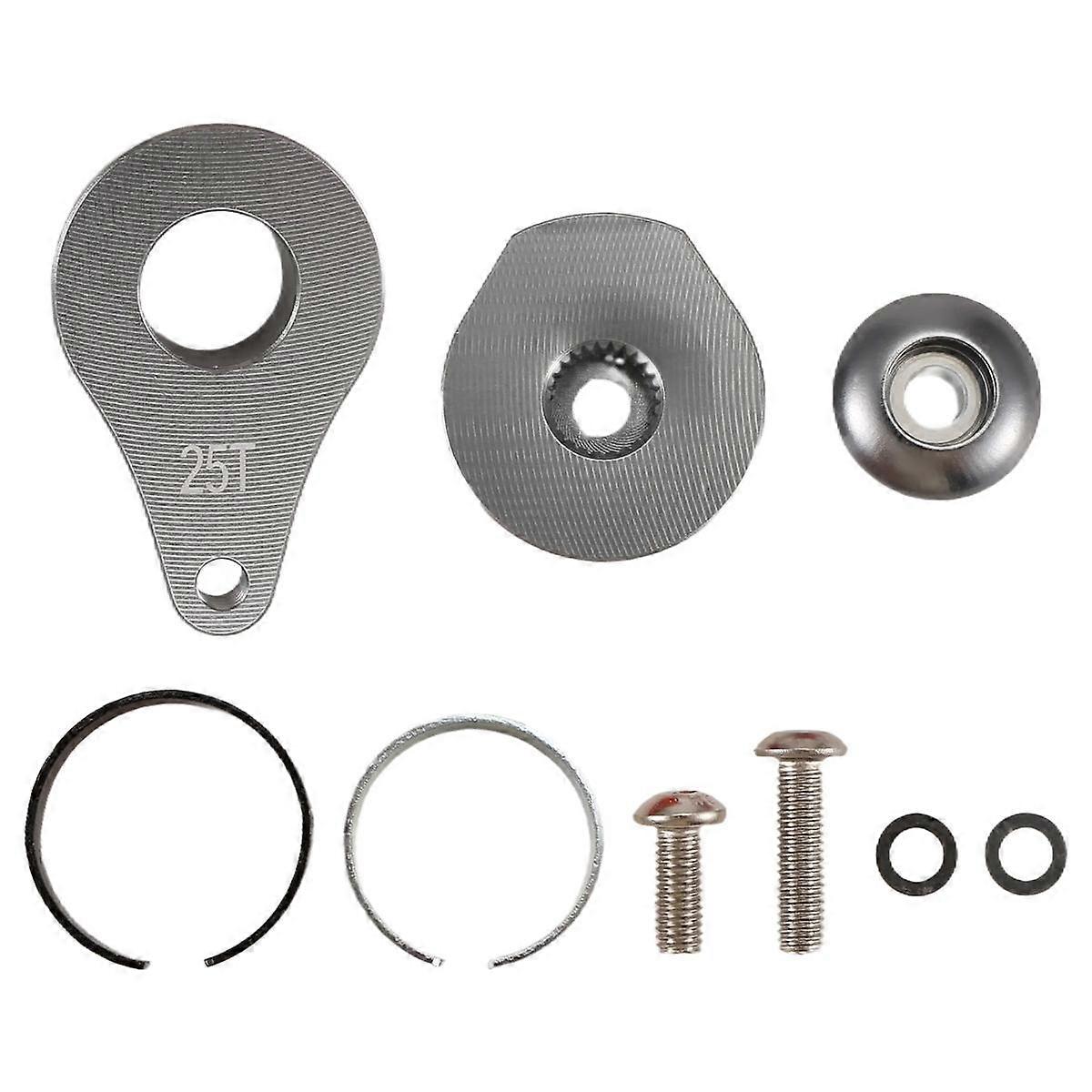 25T Steering Servo Arm Horn 1 Hole for RC Crawler Car Large Torque Digital Servo Upgrade Parts Titanium Color