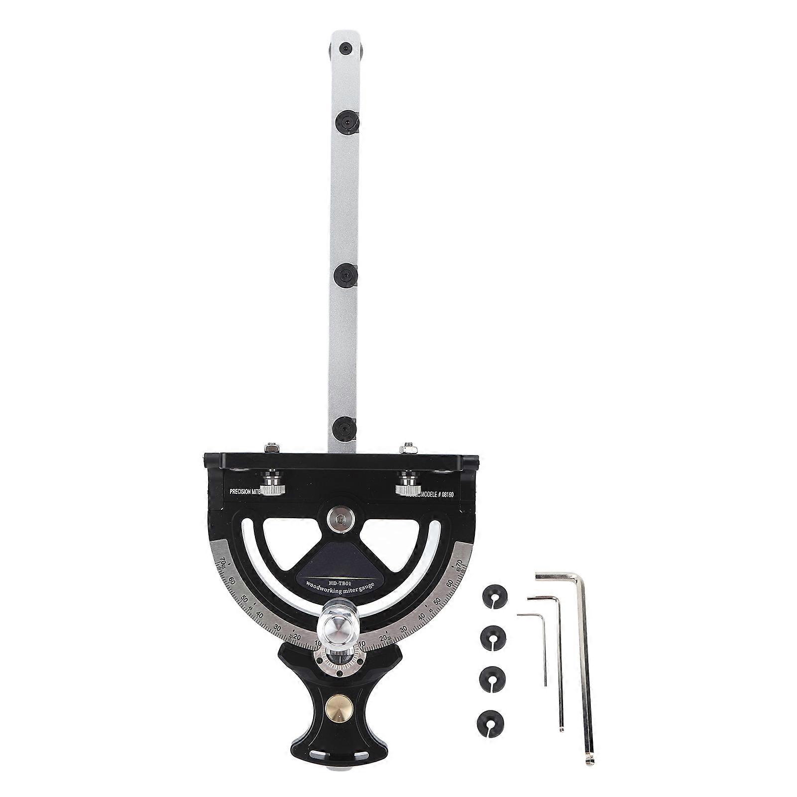 Precise Miter Gauge 070 Degree Woodworking Table Saw Push Handle 70 Angles Assembly Angle Ruler