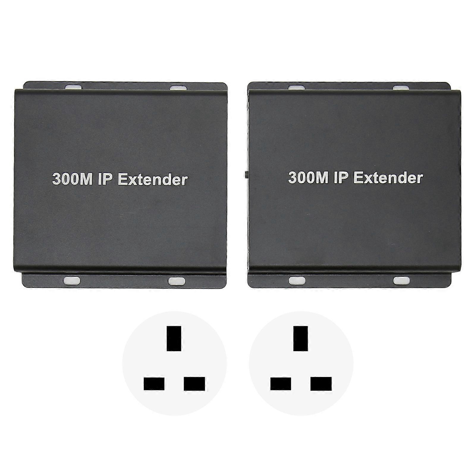300m Ip Extender Hd 1080p Hd Multimedia Interface Over Cat5e/6/7 Direct 1 To 1 Extender Ip Transmitter Receiver 100240v Uk Plug