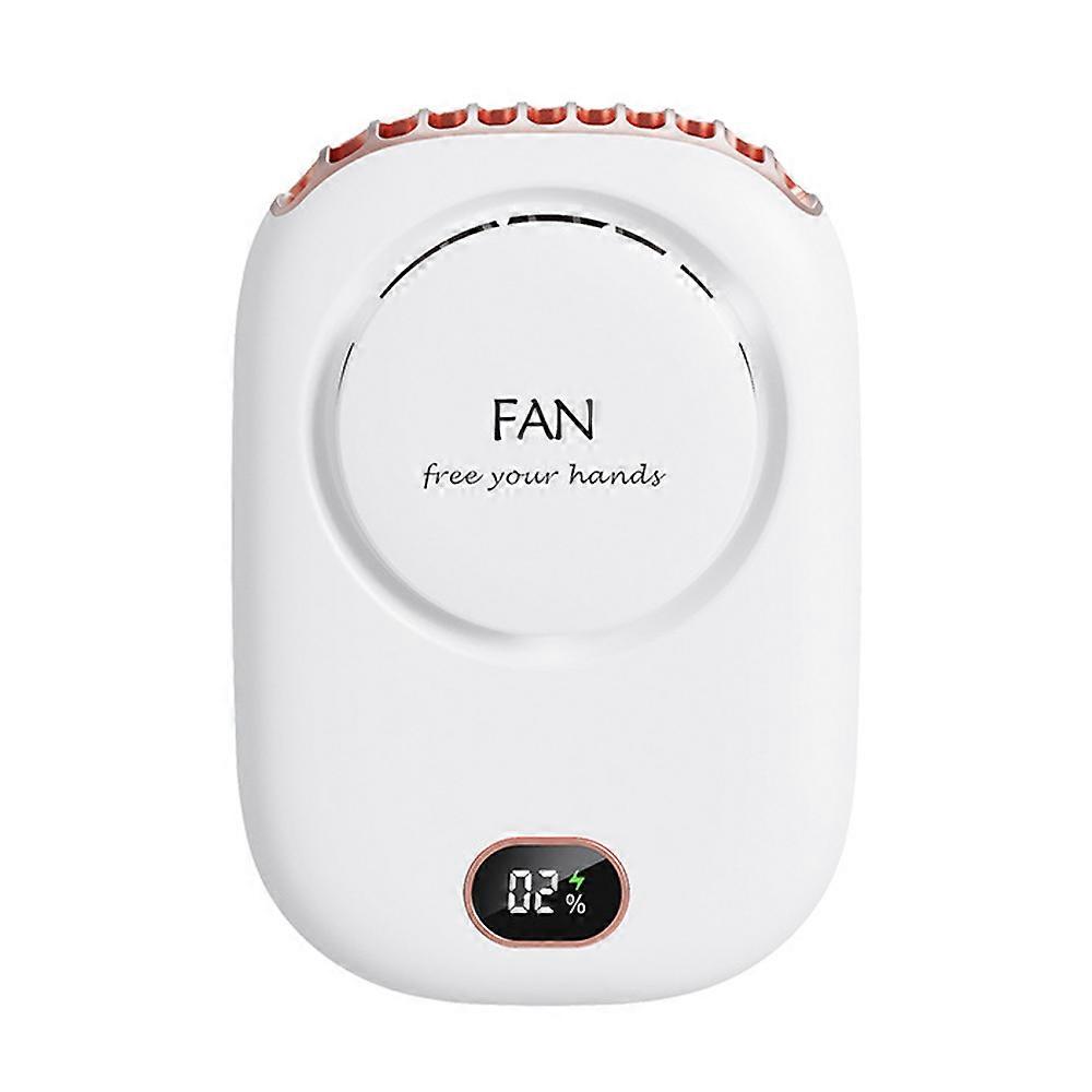 Axsat6rb Ventilateur de cou portable mini ventilateur de cou suspendu avec lanière et support réglab