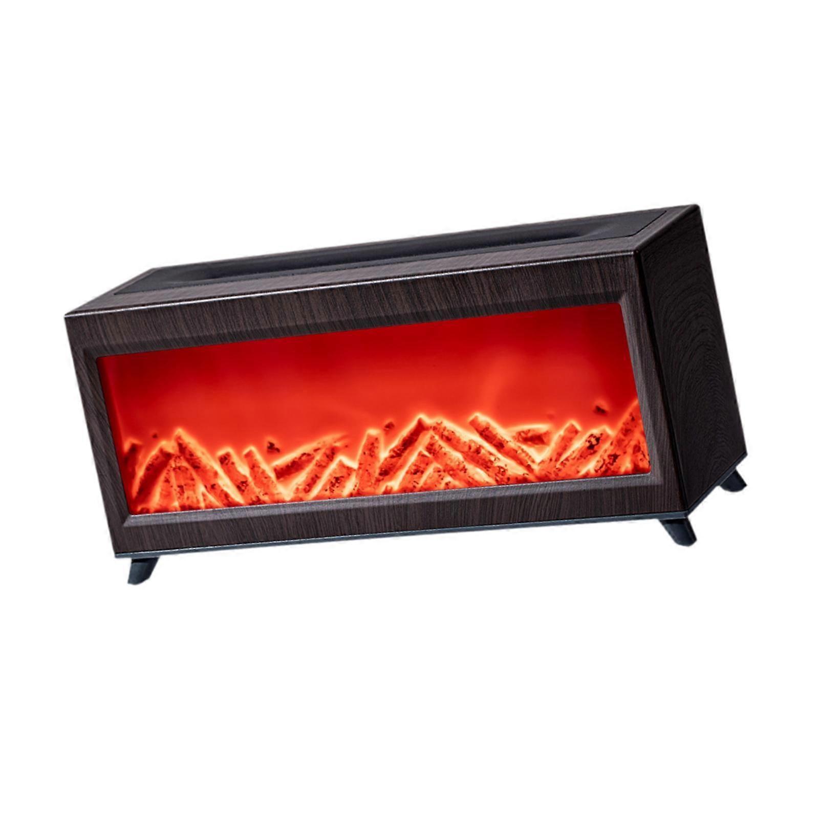 Flame Humidifier Fireplace Flame Diffuser for Desktop Office Decor Home Room