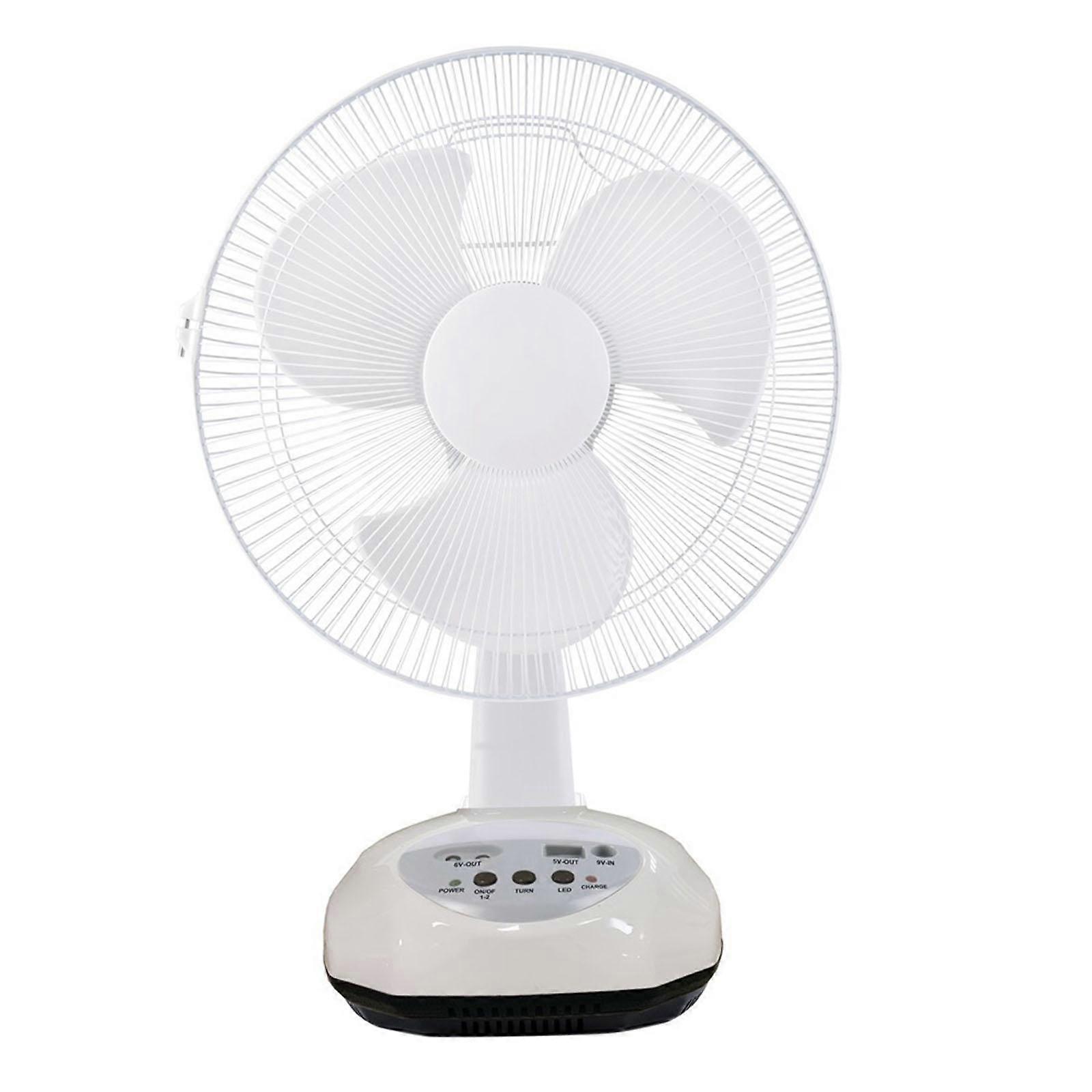 Desktop Fan Rechargeable Practical Multipurpose Camping Fan for Fishing Home with bulb
