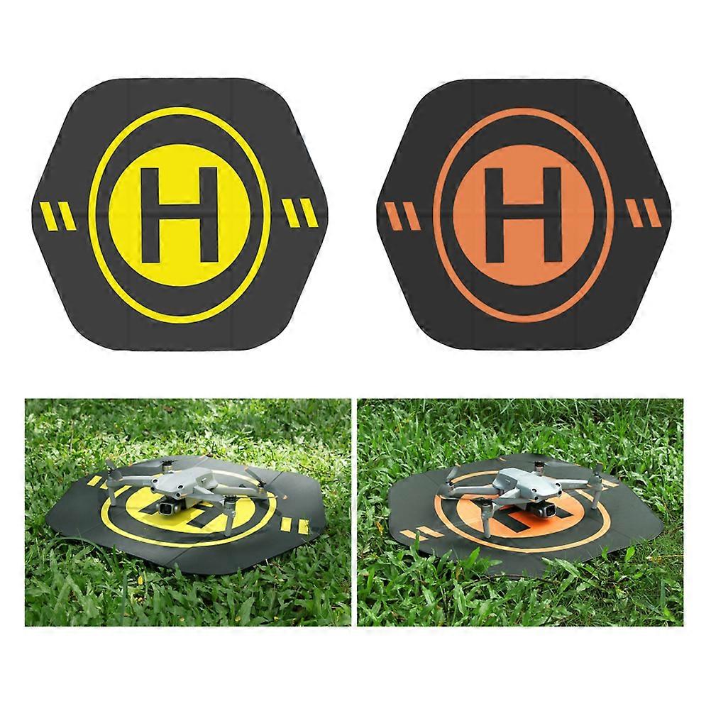 Waterproof Drone Landing Pads Compatible for DJI Mini SE/DJI Air 2S/DJI FPV Folding Hexagonal Drone Leather Double Sided Color Landing Mat