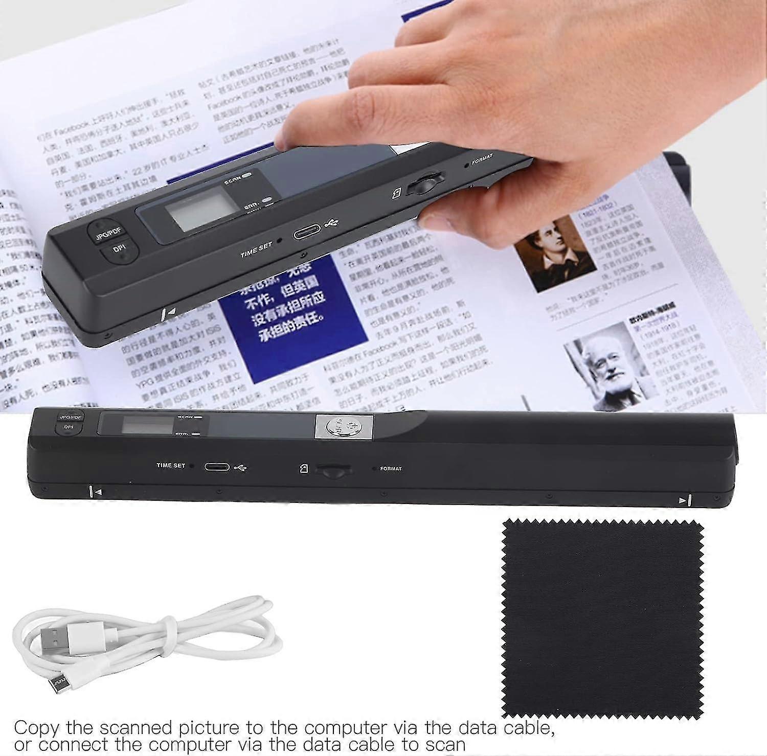 Portable Scanner, Mini Handheld Photo Scanner for A4 Documents Photo ...