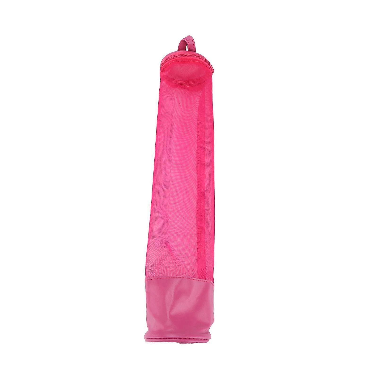 Knitting Bag Portable Empty Yarn Round Mesh Case Thread Storage with Handle for Household Use