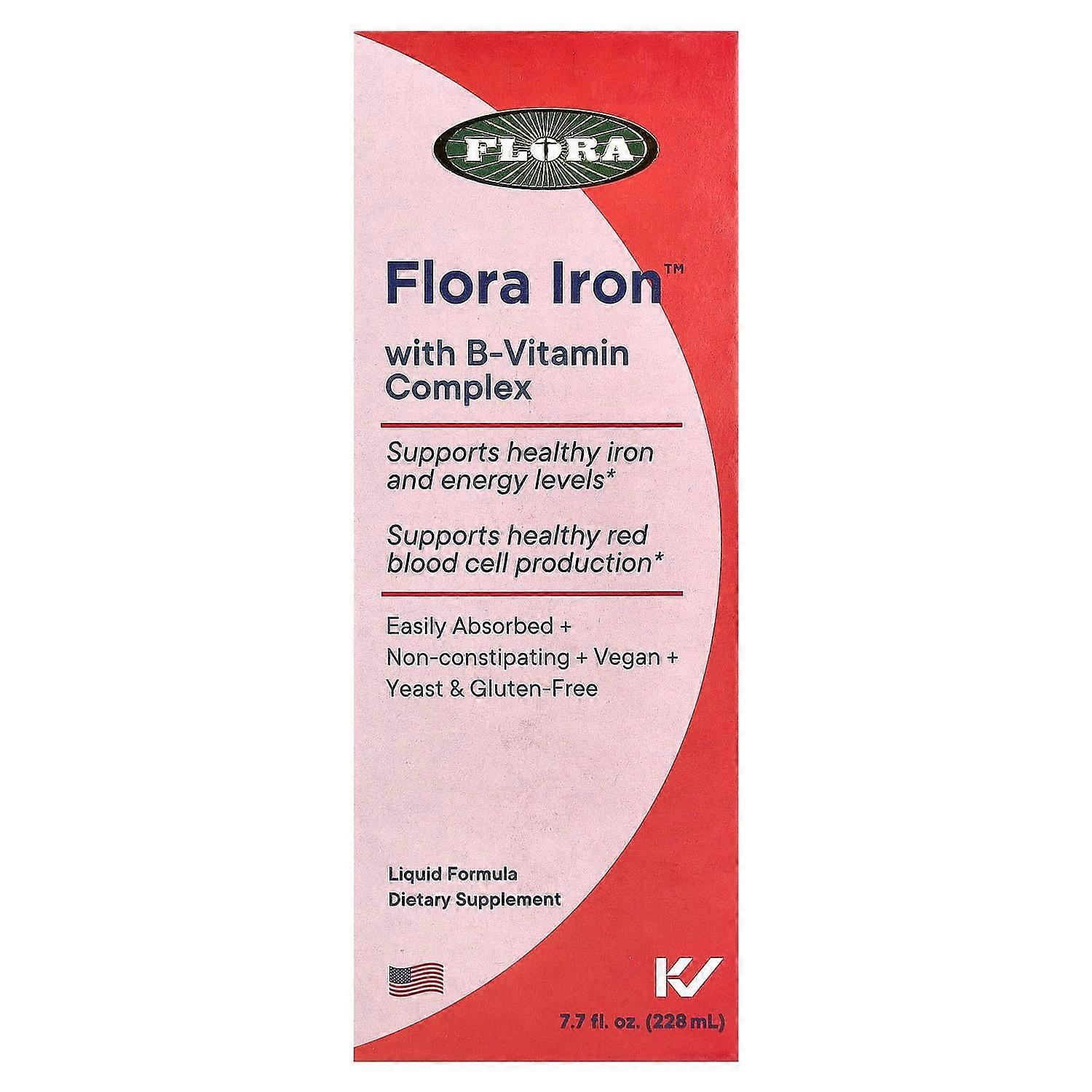 Flora, Iron with B-Vitamin Complex, 7.7 fl oz (228 ml)