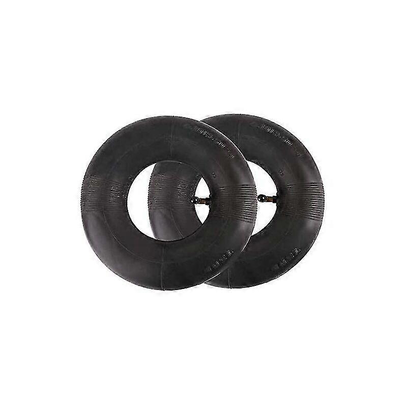 Σετ 2 εσωτερικών σωλήνων 410/350-6 Φρέζα μικροϋπολογιστών 4.10/3.50-6 Πνευματικά μηχανήματα κήπου αγκώνων για καροτσάκια, καροτσάκια μεταφοράς, καροτσάκια κήπου, χλοοκοπτικά