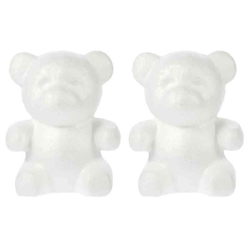 2pcs creative arranging diy bear modeling white bear mould wedding decor