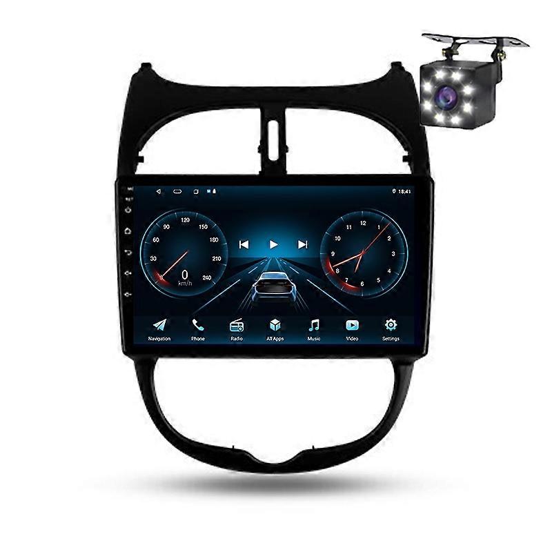 Car Multimedia Radio Wireless Carplay For Peugeot 206 1998 - 2012 Navigation Android Auto